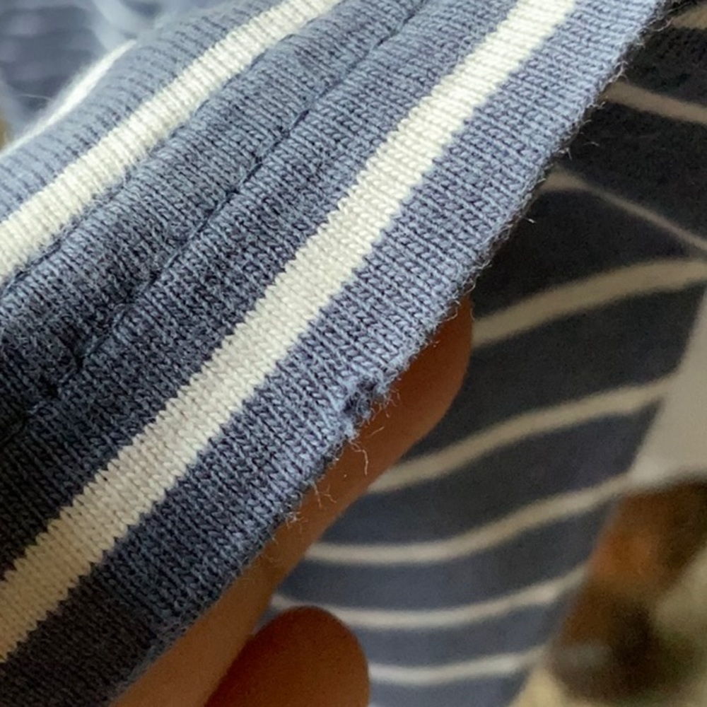 J.Crew Grey Striped Long Sleeve - Picture 3 of 4